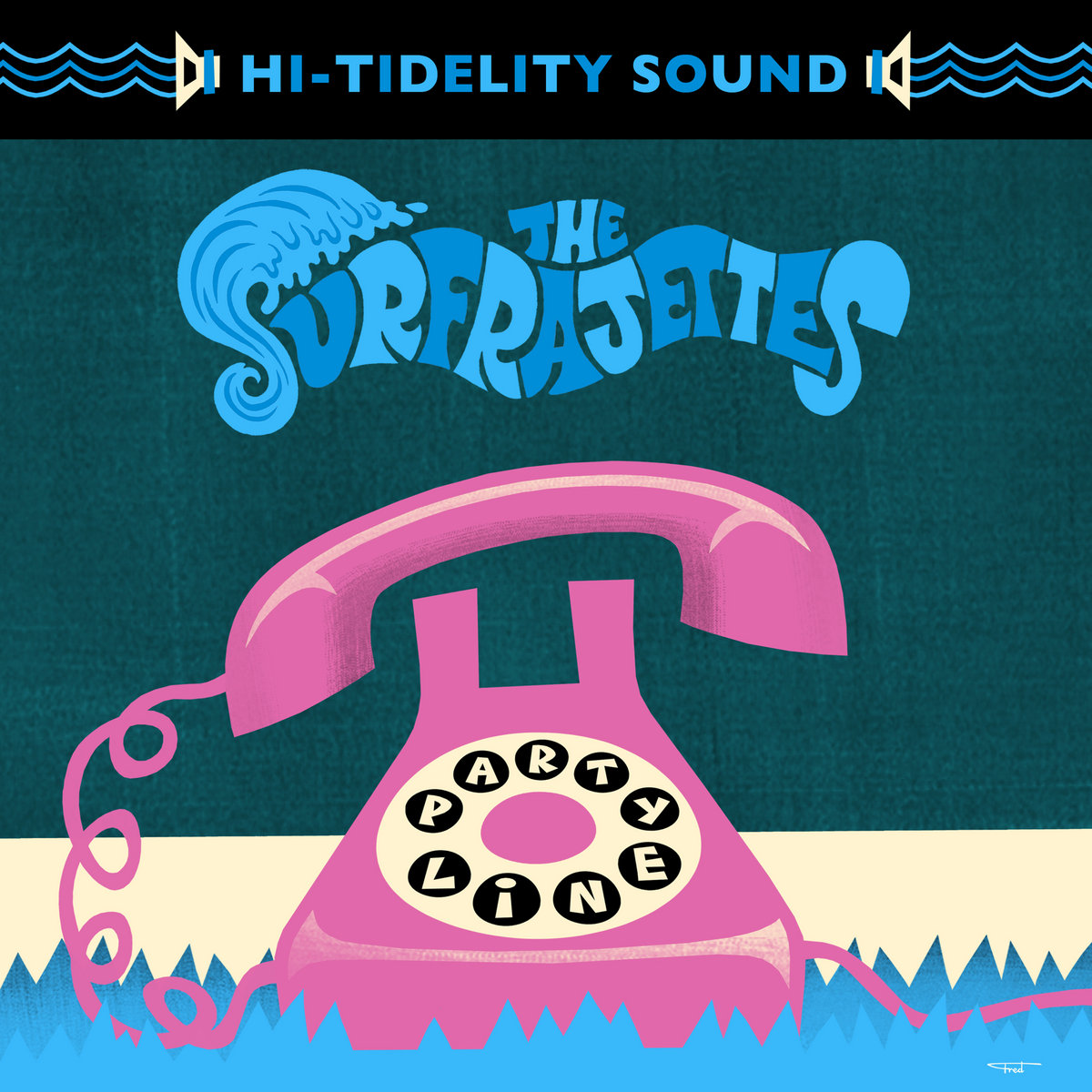 Cover The Surfrajettes - Party Line