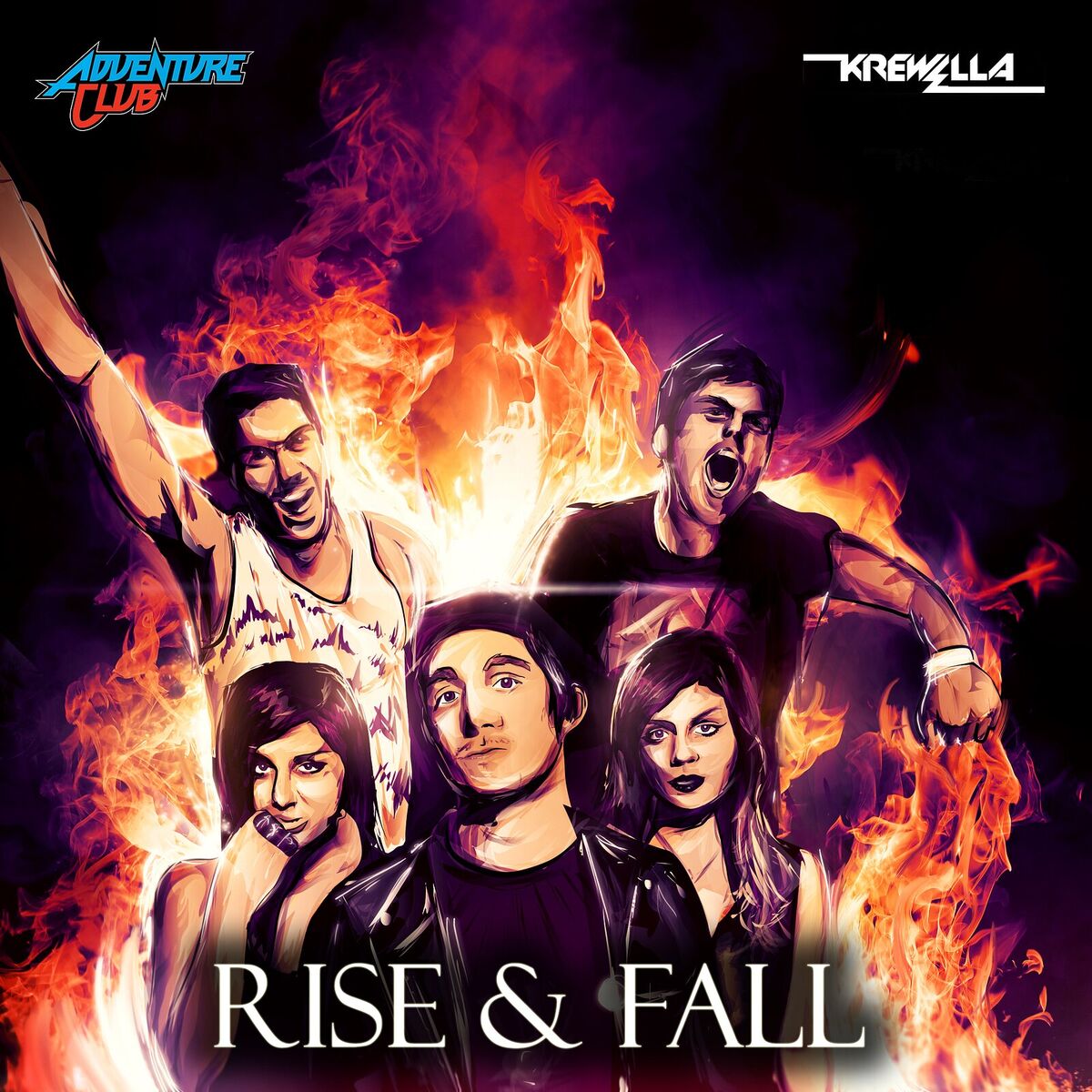 Обкладинка Adventure Club - Rise & Fall (feat. Krewella)