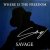 Cover Savage - Where Is The Freedom