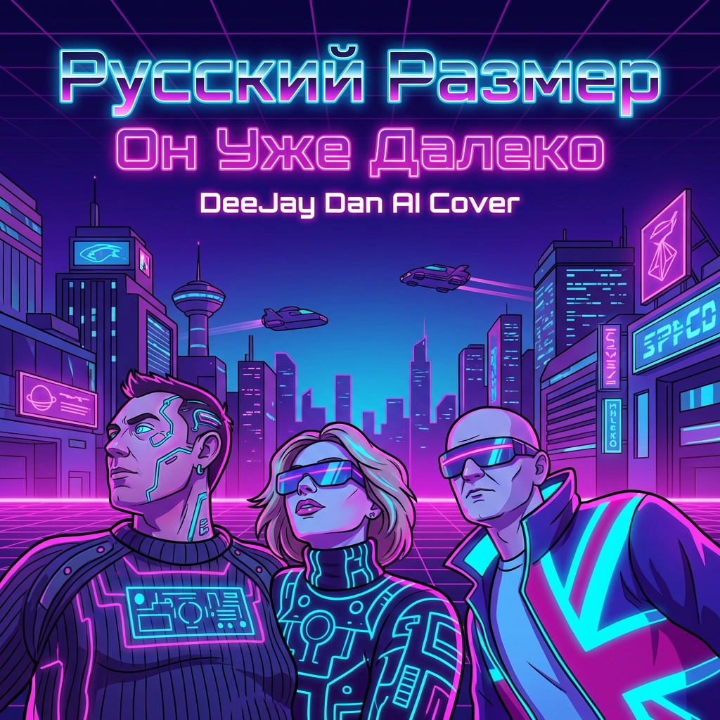  Русский Размер, DeeJay Dan - Он уже далеко (DeeJay Dan AI Synthwave Cover 4)
