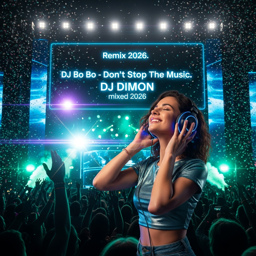 Cover DJ DimON - DJ Bo Bo - Don't Stop The Music