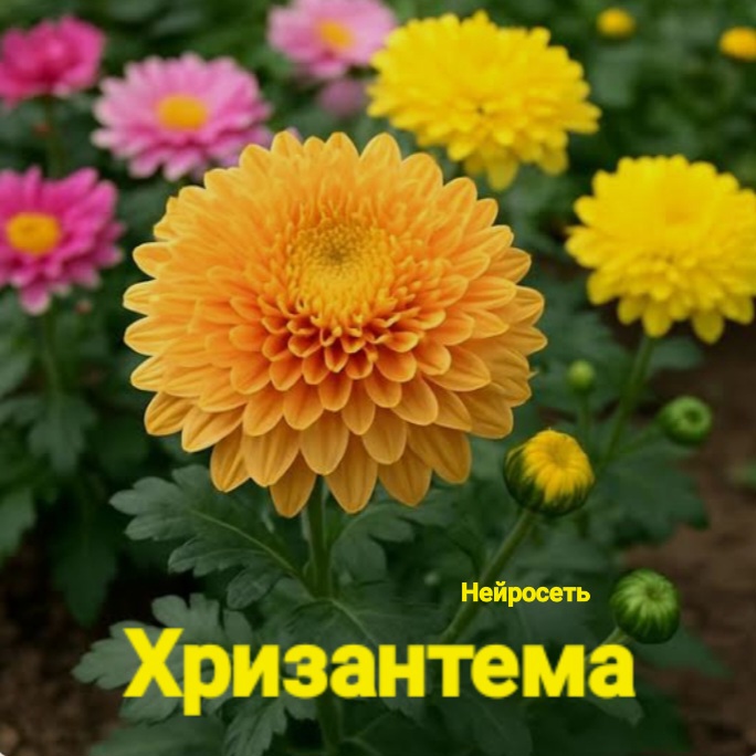 Cover Нейросеть - Хризантема