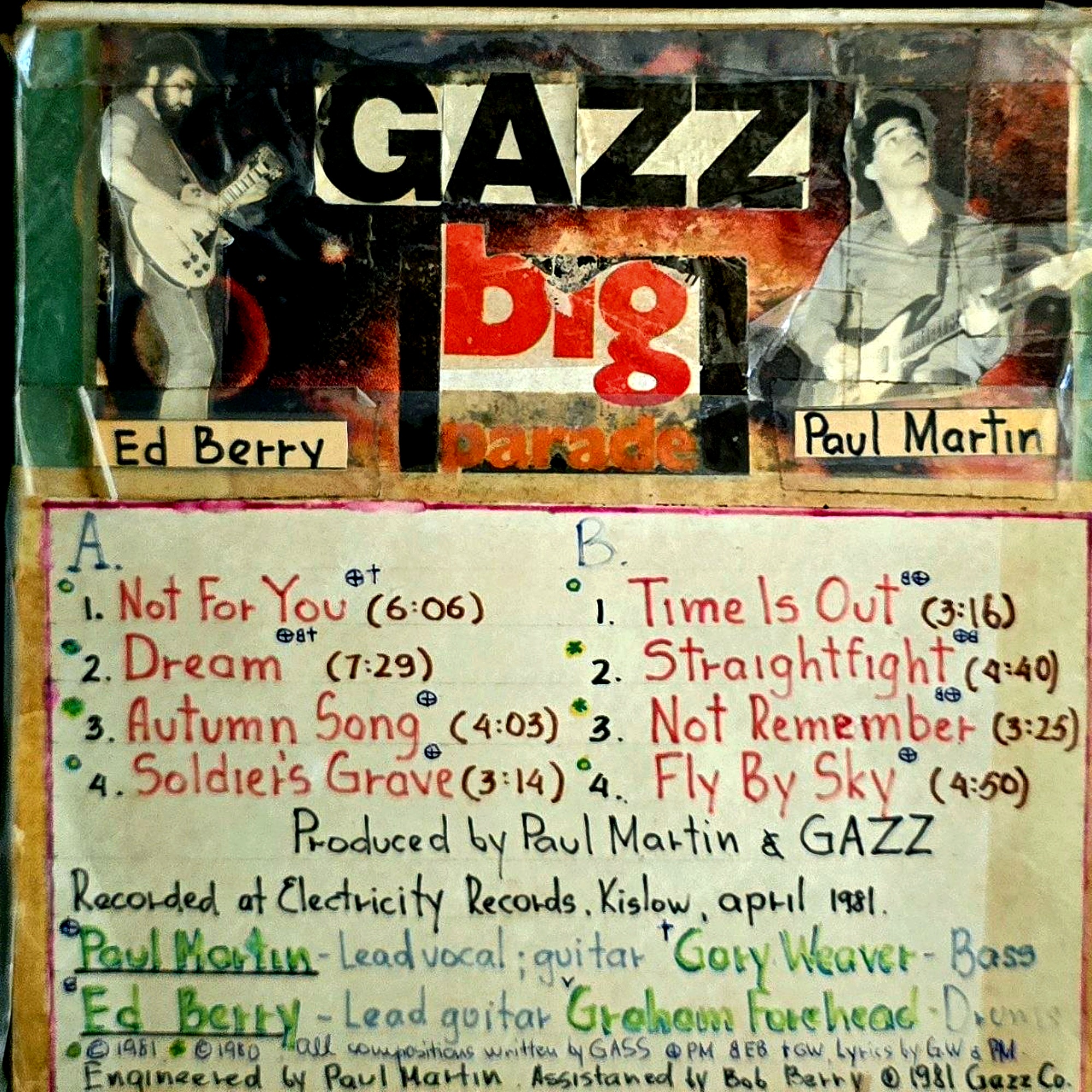  GAZZ - Fly By Sky 1981. Rehearsal demo. Restored and remastered 2026