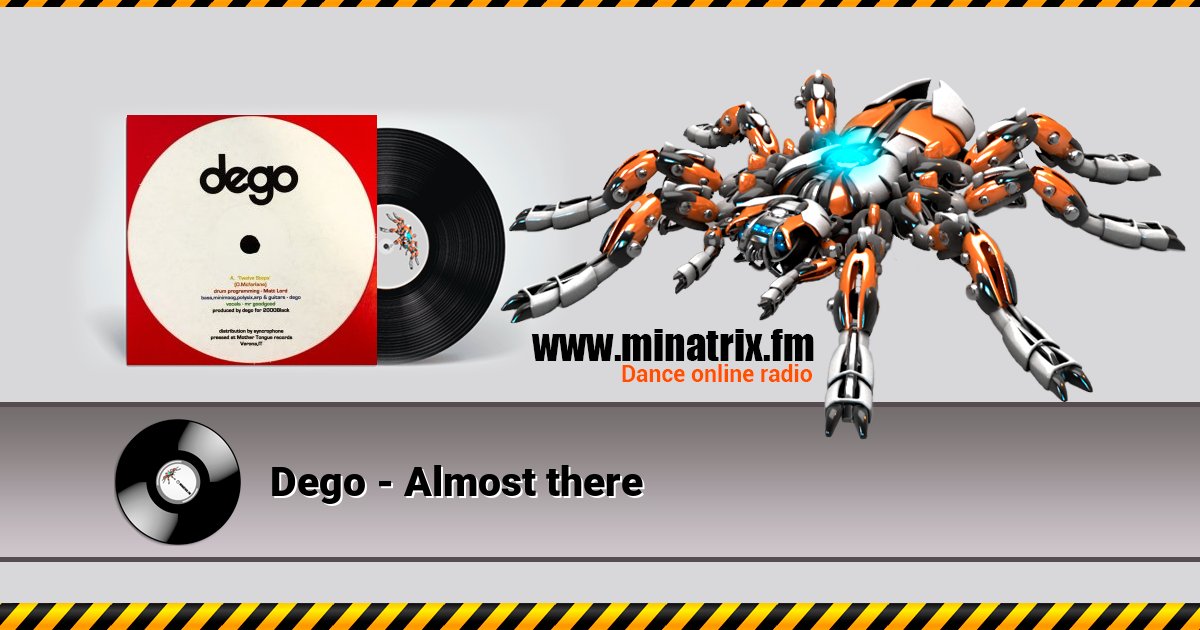 Dego - Almost there Listen online and download MP3