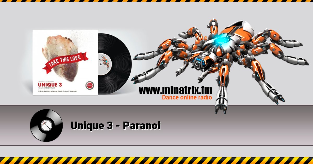 Unique 3 - Paranoi Listen online and download MP3
