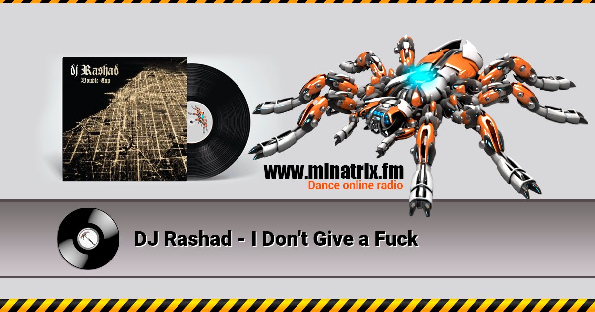 DJ Rashad - I Don't Give a Fuck Listen online and download MP3
