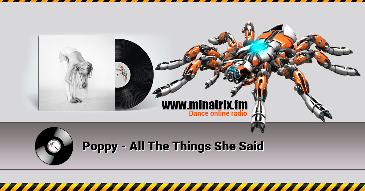 Poppy - All The Things She Said Listen online and download MP3