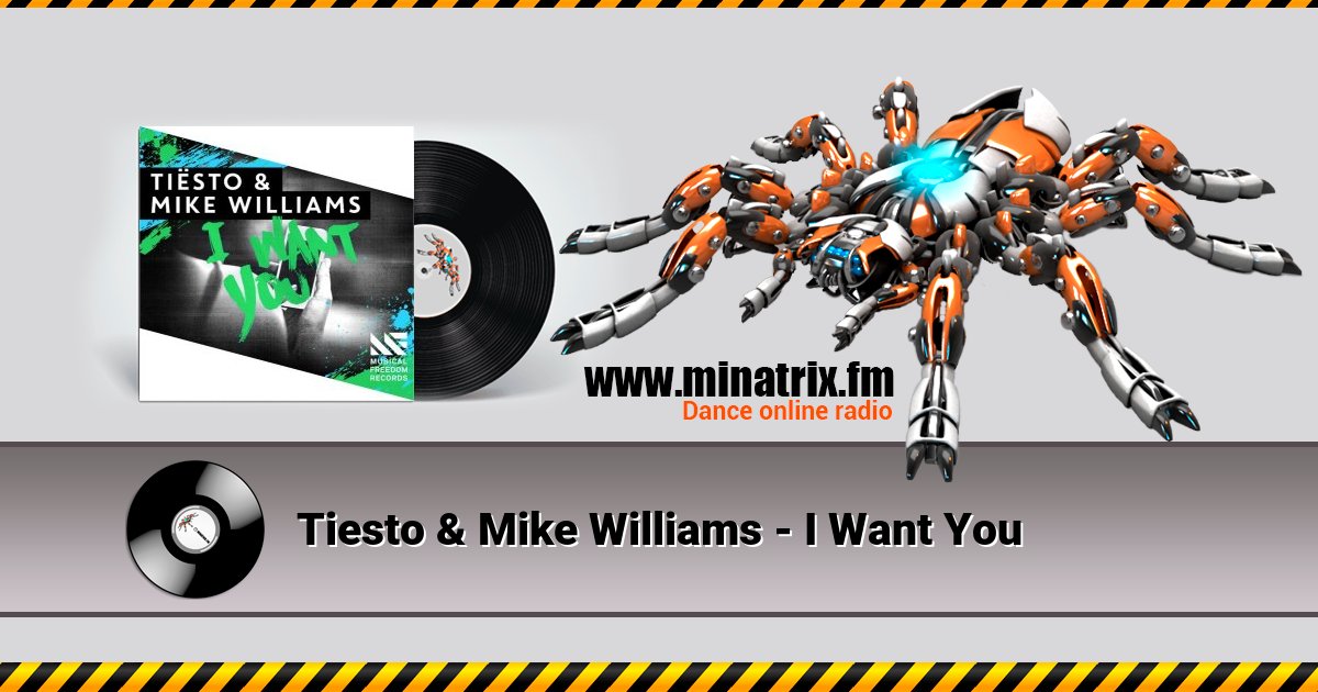 Tiesto & Mike Williams - I Want You Listen online and download MP3