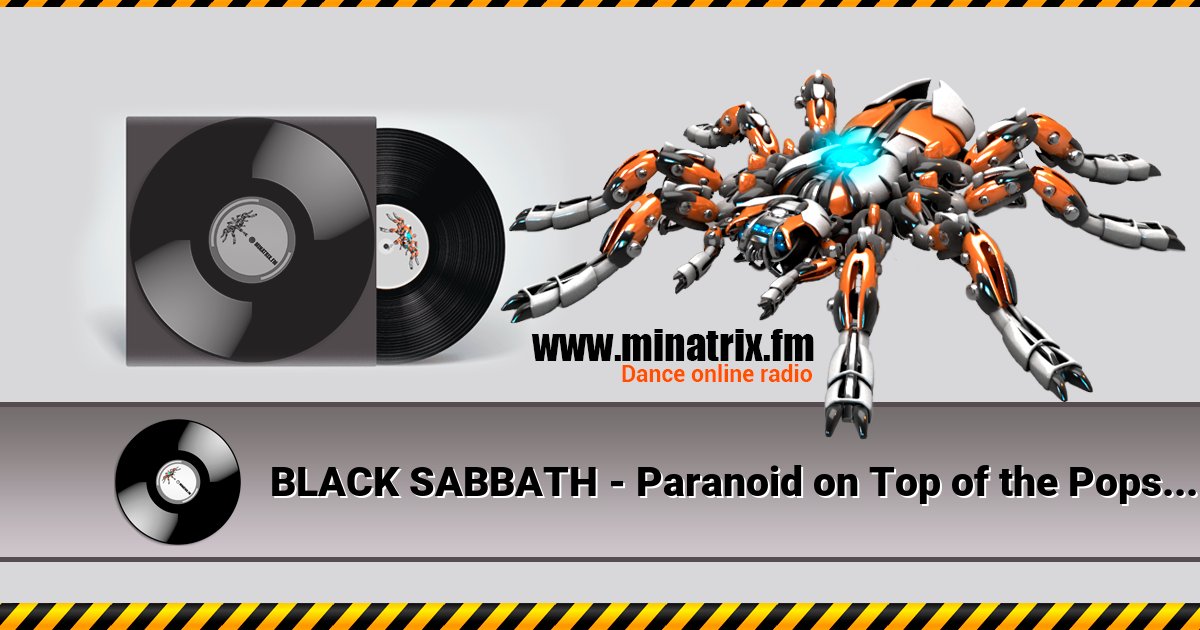 BLACK SABBATH - Paranoid on Top of the Pops 1970 Listen online and download MP3