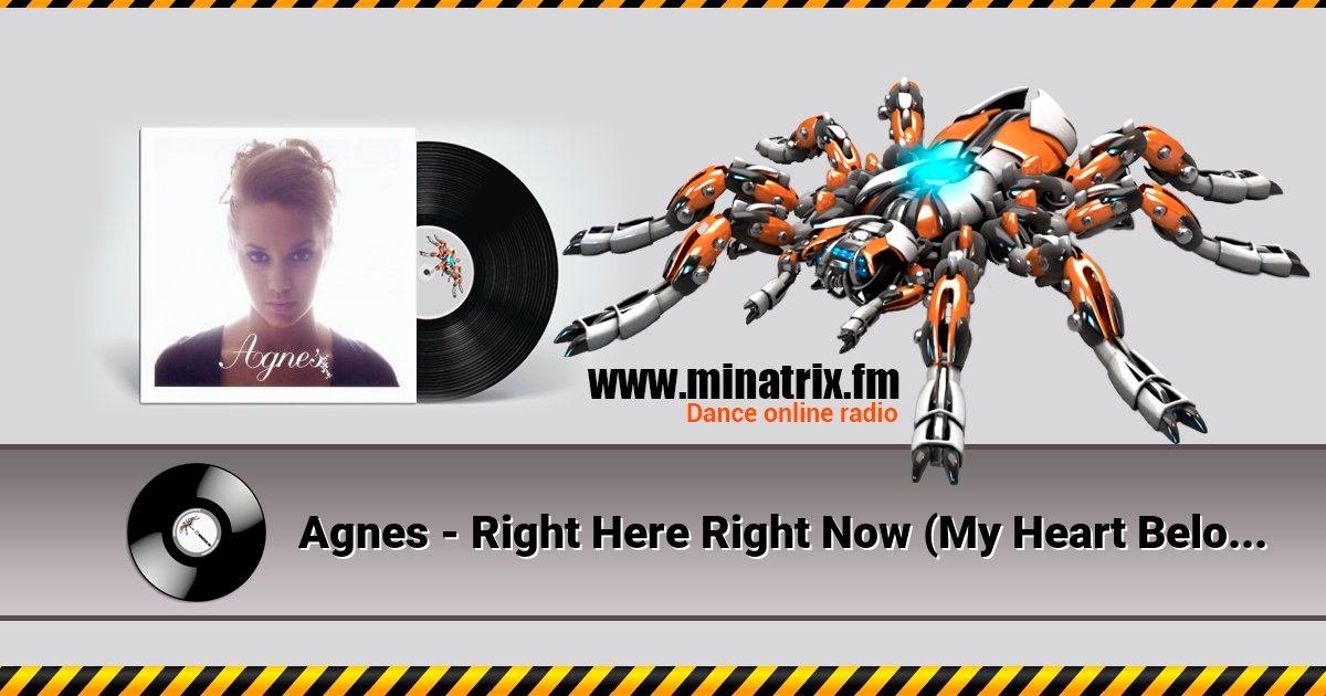 Agnes - Right Here Right Now (My Heart Belongs To You) Listen online and download MP3