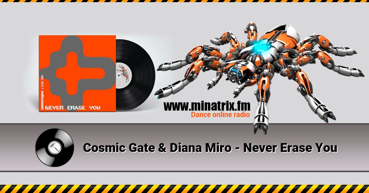 Cosmic Gate & Diana Miro - Never Erase You Listen online and download MP3