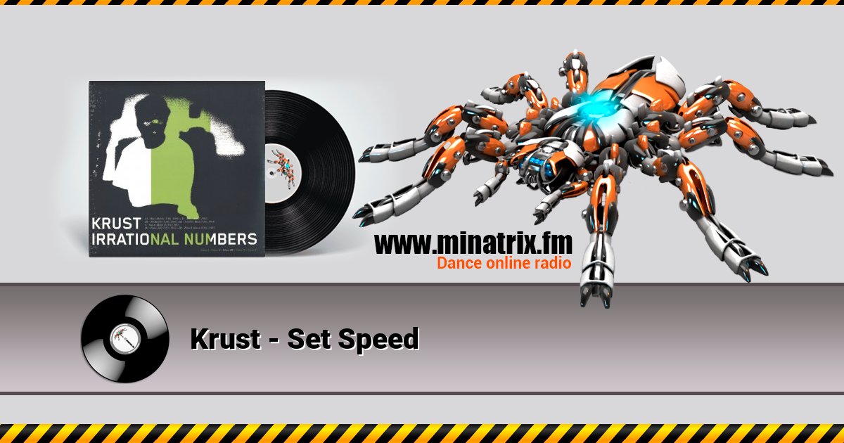 Krust - Set Speed Listen online and download MP3