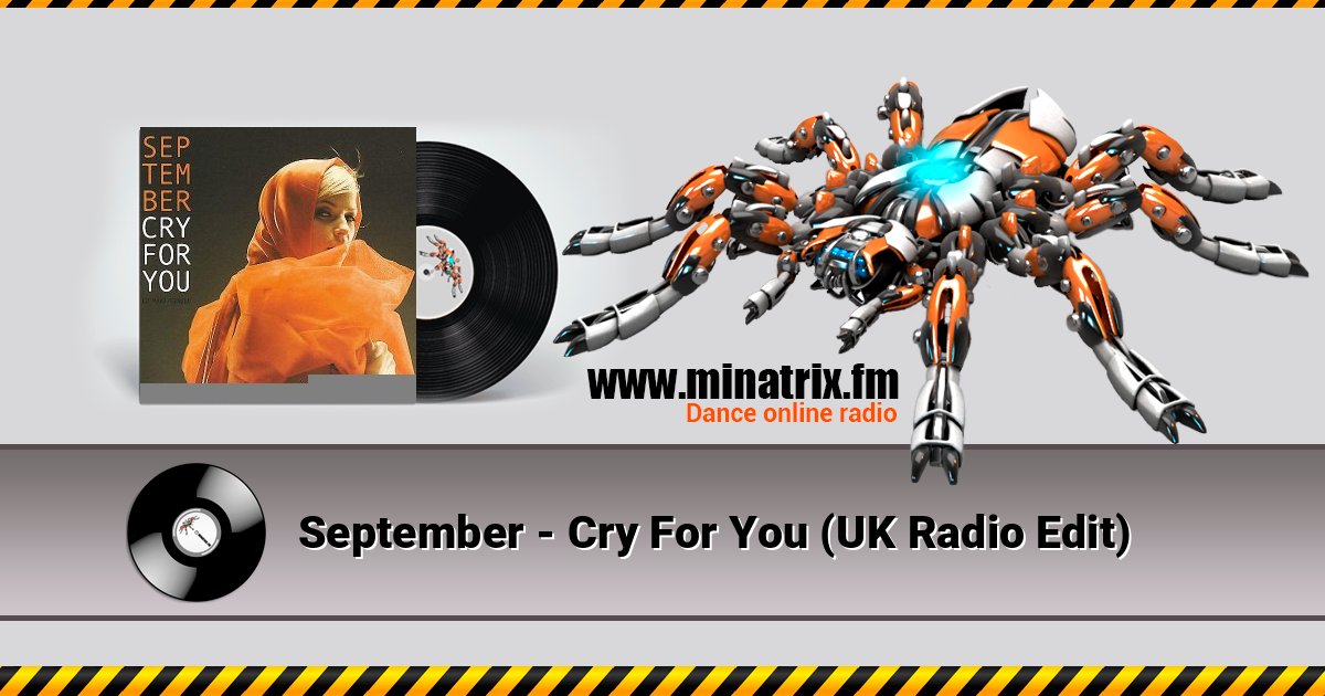 September - Cry For You (UK Radio Edit) September - Cry For You (UK Radio Edit) Listen online and download MP3