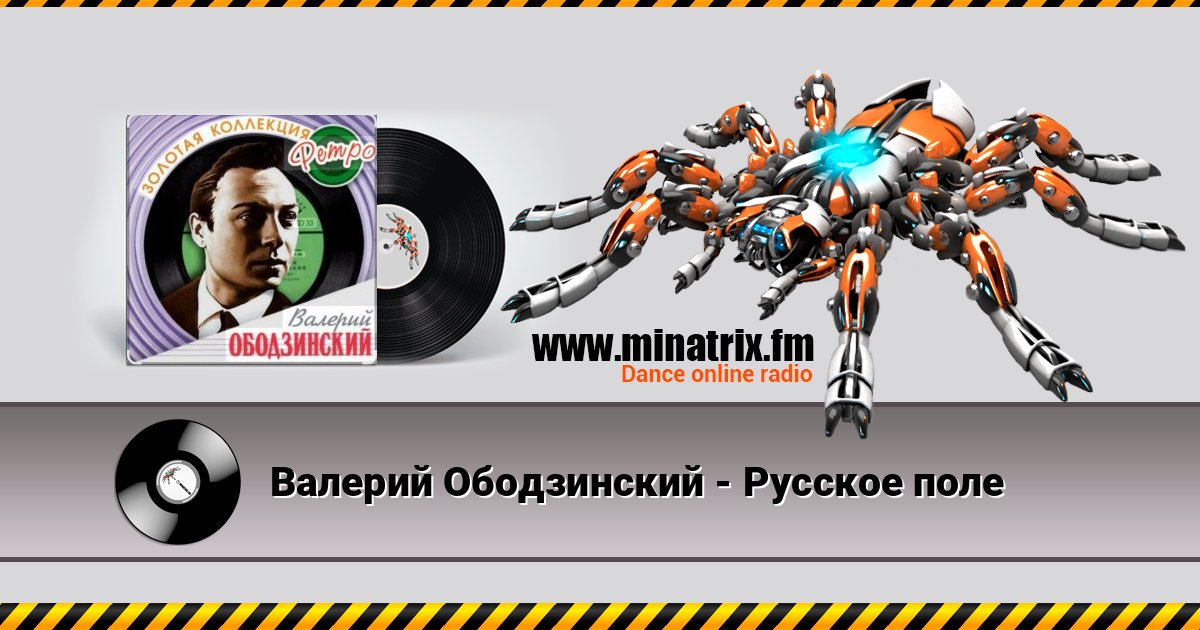 Валерий Ободзинский - Русское поле Listen online and download MP3