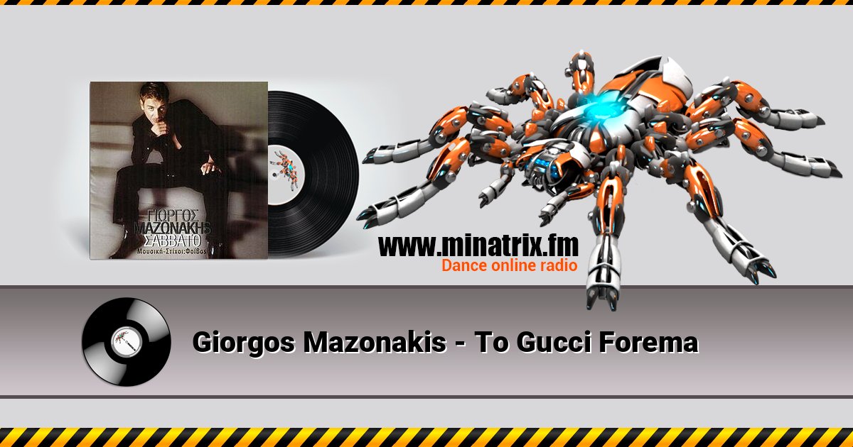 Giorgos Mazonakis - To Gucci Forema Giorgos Mazonakis - To Gucci Forema Listen online and download MP3
