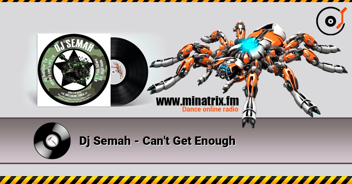 Dj Semah - Can't Get Enough Listen online and download MP3