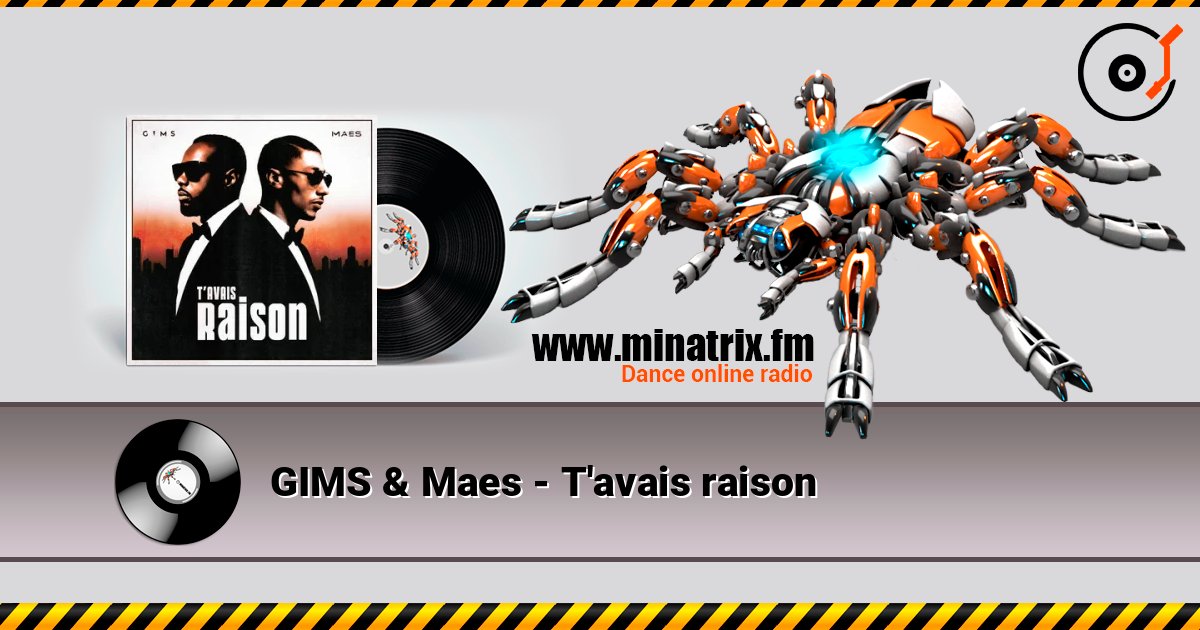GIMS & Maes - T'avais raison listen online in high quality | Minatrix.FM