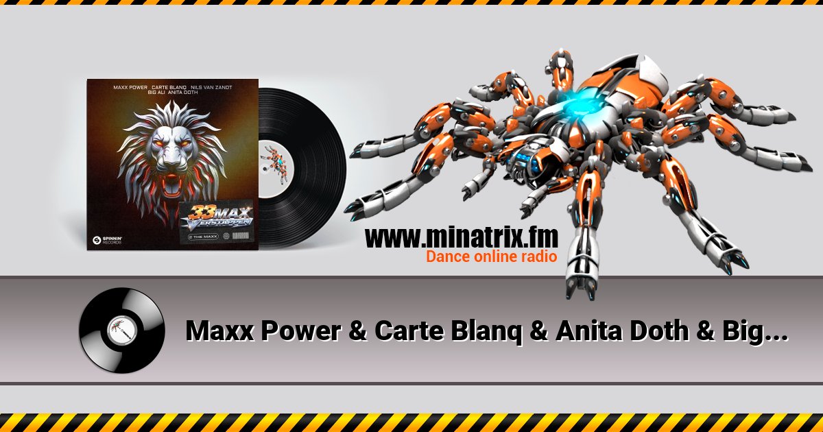 Maxx Power & Carte Blanq & Anita Doth & Big Ali - 33 Max Verstappen (2 The Maxx) [with Nils van Zandt] Listen online and download MP3