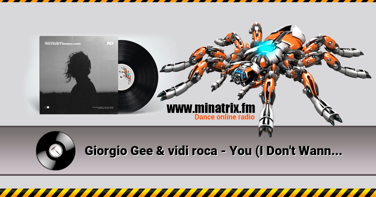 Giorgio Gee & vidi roca - You (I Don't Wanna Lose) Listen online and download MP3