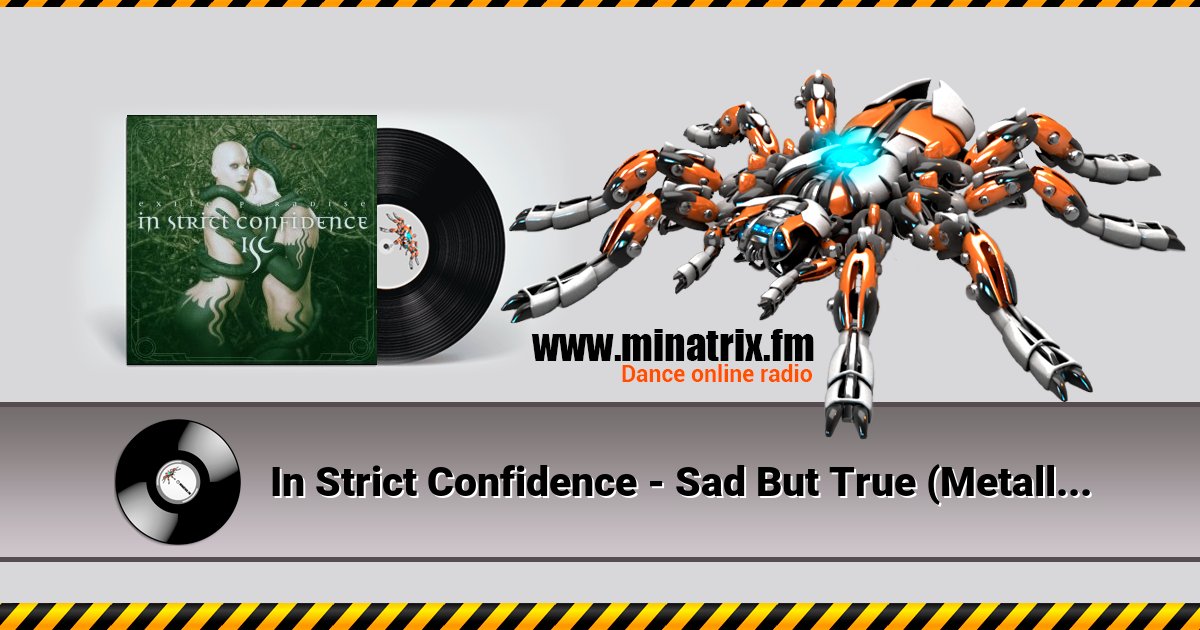 In Strict Confidence - Sad But True (Metallica Mix) In Strict Confidence - Sad But True (Metallica Mix) Listen online and download MP3
