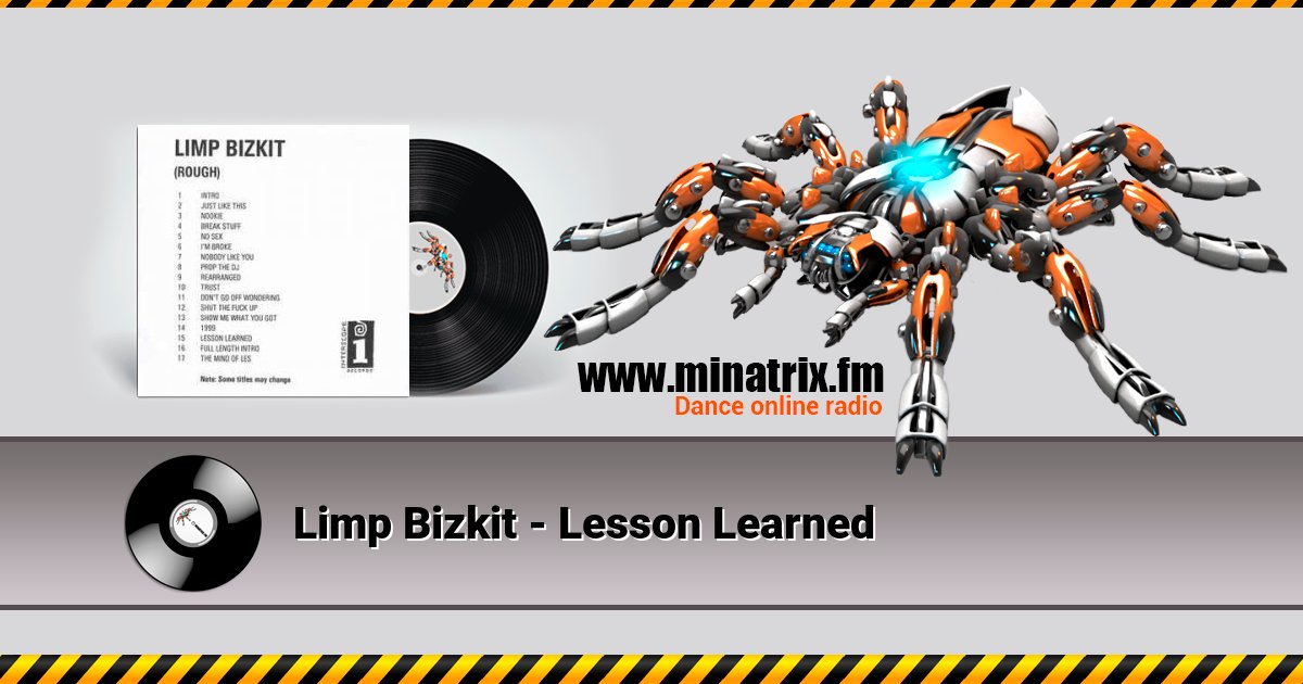 Limp Bizkit - Lesson Learned Listen online and download MP3