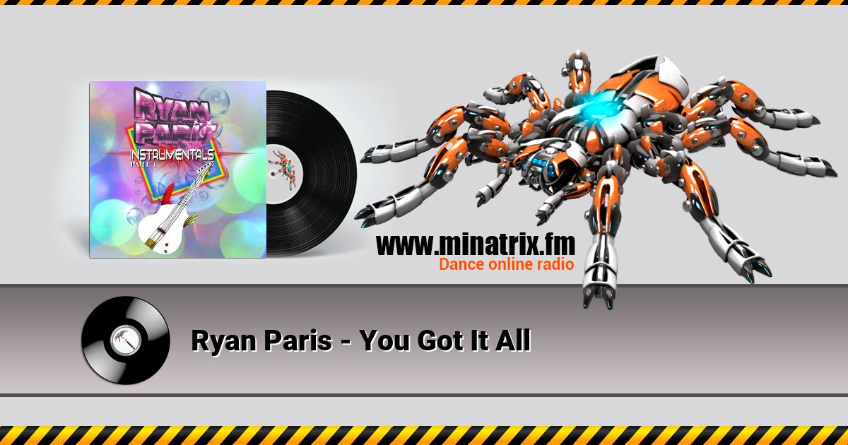 Ryan Paris - You Got It All Listen online and download MP3