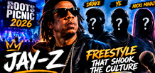 News:  Jay-Z Strikes Back: Roots Picnic Freestyle Seen as Drake, Ye and Nicki Minaj Diss